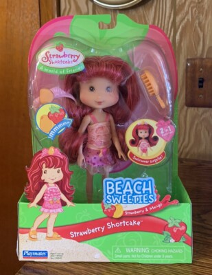 Strawberry Shortcake Herself Beach Sweeties 7  Doll 2007 Playmates New