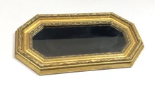 Rare The Bombay Company Vintage Mirror Gold Gilt Rectangular 21x12 Long Skinny