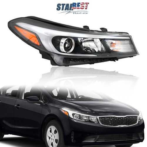Proyector de faros halógenos negros para Kia Forte 2017 2018 lado derecho derecho sin LED - Imagen 11 de 11