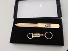 VINTAGE SEMINOLE INDIAN CASINO TAMPA GOLD TONE LETTER OPENER & KEY CHAIN — photo 1