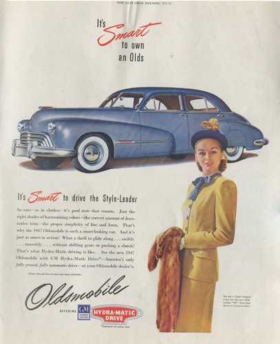 Antique Advertisements – Oldsmobile Family Of Ads - 10 Total Ads - 1930's to 196