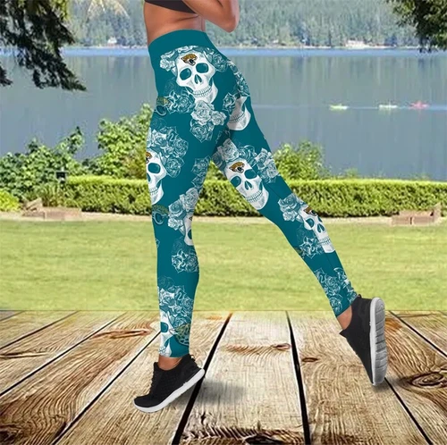 Jacksonville Jaguars Skull  Women's Leggings