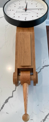 Interapid Indicator clock Custom made full size Solid Cherry - Picture 18 of 23
