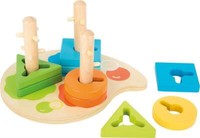 Motorik-Steckspiel Formen Und Farben, Stapelspiel, Sortierspiel Aus Holz