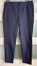 NWT Womens Talbots Navy Skinny Ankle Pants SZ 14