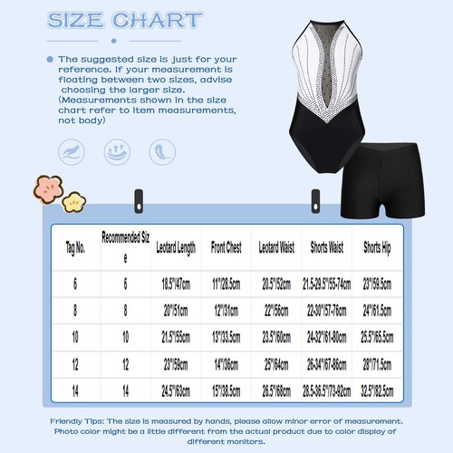 Girls Dancewear Workout Outfits Competition Sets Rhinestones Decorated Costume - Picture 51 of 58