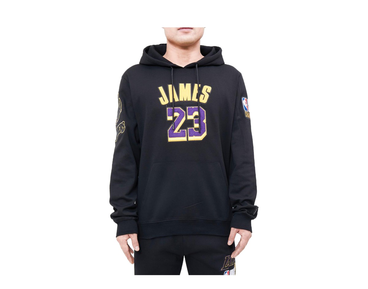 Nike Los Angeles Lakers NBA Lebron James 23 Hoodie Black Size