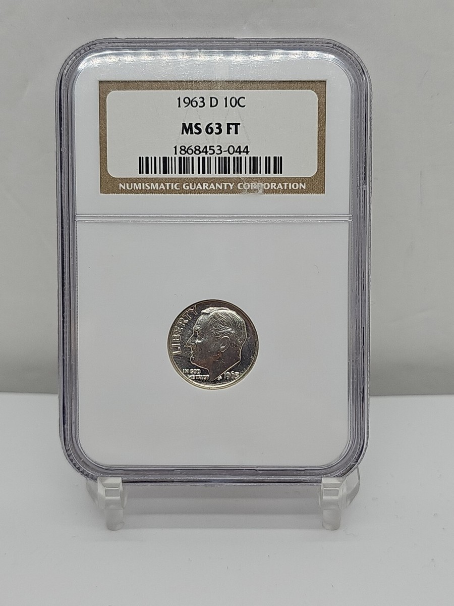 1963 D Roosevelt Dime MS63 FT Full Torch NGC 1868453-044 BX5-04 | eBay