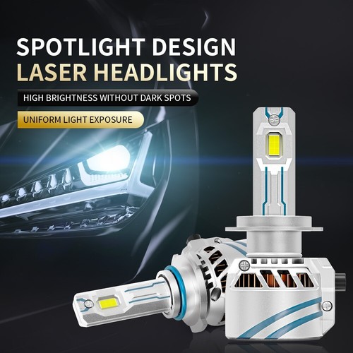 Kit de bombillas de faros LED H4 haz alto/bajo 6500K luces blancas súper brillantes 2x - Imagen 3 de 14