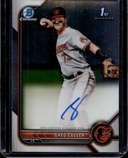 2022 Bowman Chrome Prospect Autographs Greg Cullen