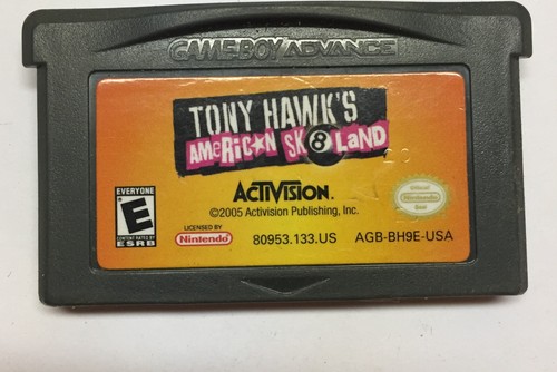 Tony Hawk's American Sk8land Nintendo Game Boy Advance 2005 GBA Cartridge