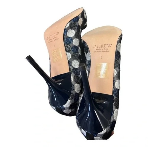 J. CREW COLLECTION Zapatos de salón para mujer Talla 6 Lunares Malla Círculo Encaje Elsie - Imagen 5 de 9