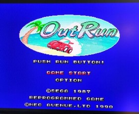 Out Run for NEC PC Engine PCE HuCard w/o Case & Manual Japanese