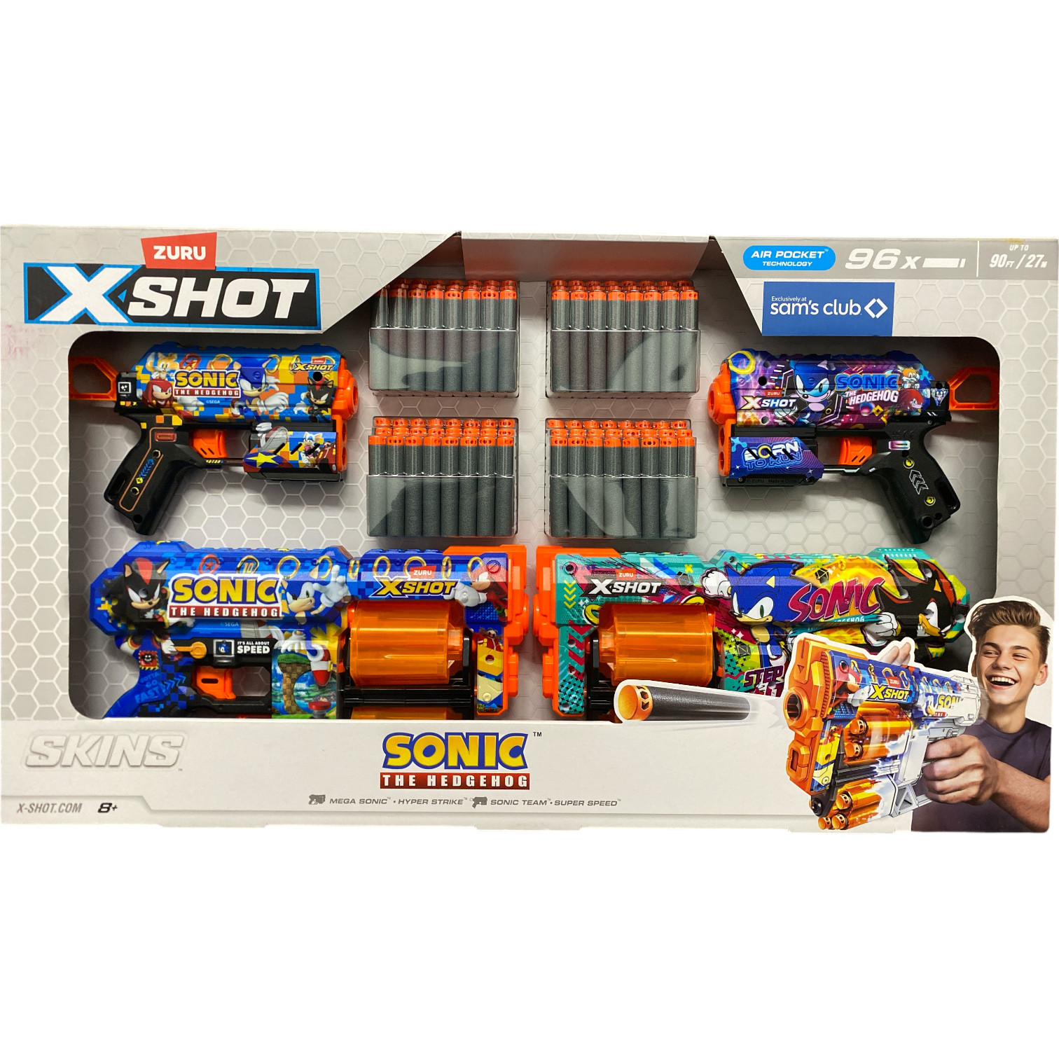 Комбинированный набор Zuru X-Shot Dread Sonic - Flux Sonic Blaster 4 шт 8990₽