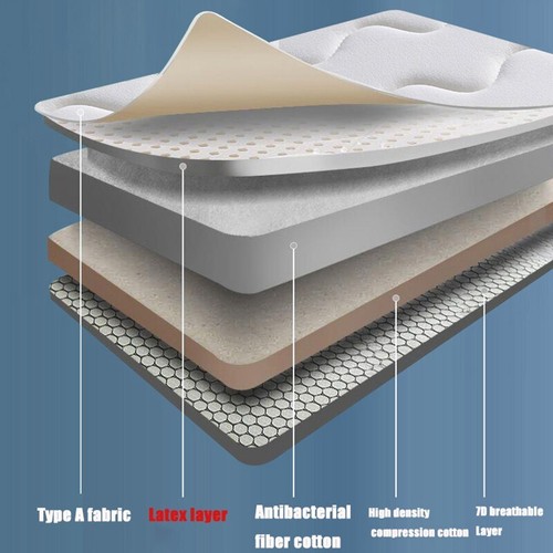 Colchón de látex tapizado hogar tatami alfombra estudiante individual cama king size - Imagen 6 de 26