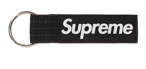 Porte clés Supreme Ripstop Woodland noir OS SS24 NEUF AVEC ÉTIQUETTE LIVRAISON GRATUITE !
