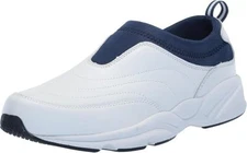 NEW 14 5E 14 EEEEE Propet White Navy Stability Slip On Sneaker Extra Wide