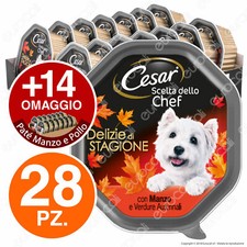 Cesar Scelta dello Chef Cibo per Cani Delizie Autunnali - 42 Vaschette da 150g