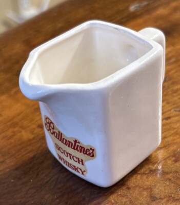 Vintage Ballantine's Scotch Whisky 2.6 Ounce Mini Pitcher - Barware Or Man Cave