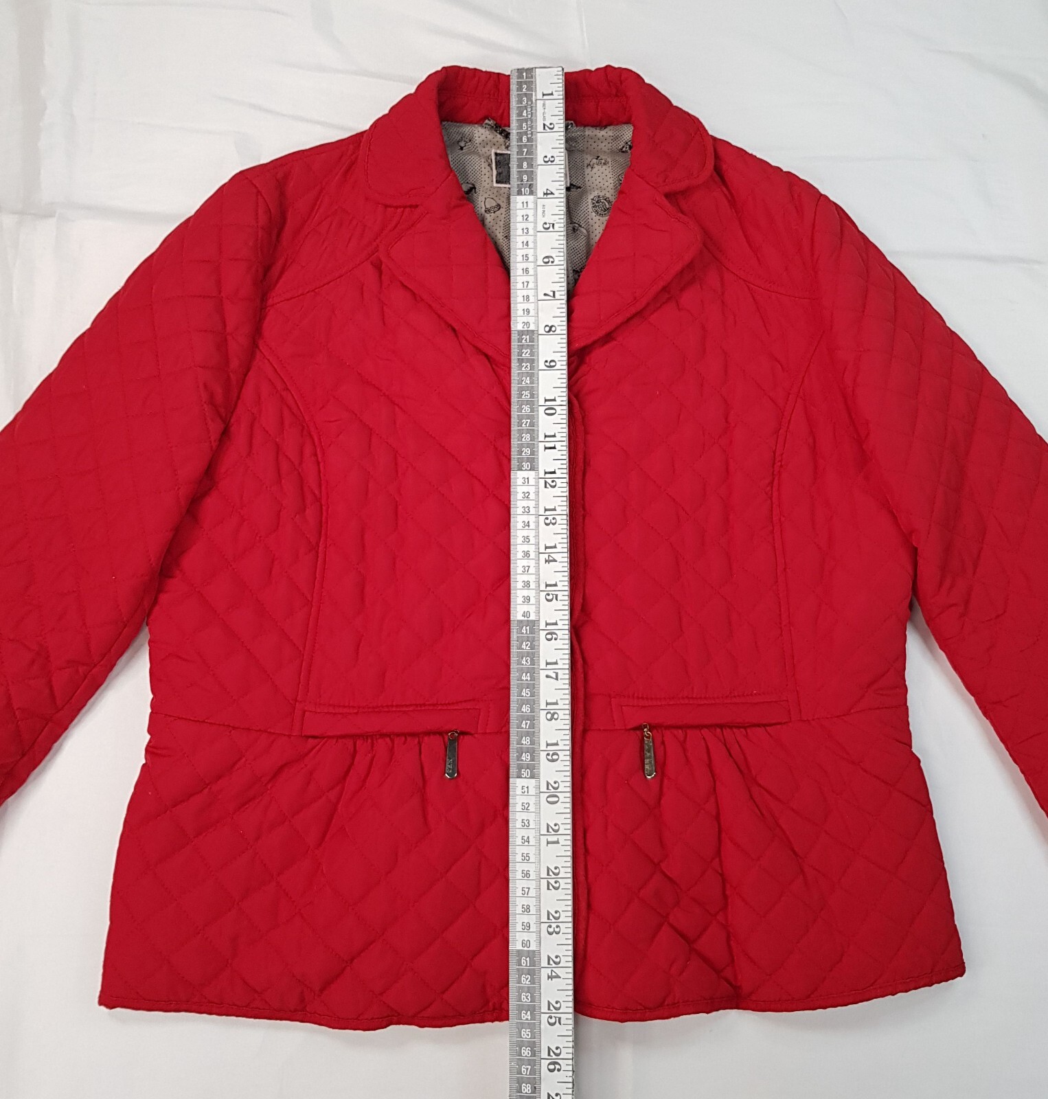 N.W.3 BY HOBBS SIZE 16UK XL WOMENS RED QUILTED PADDED JACKET LADIES