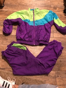 90's windbreaker sweatsuit