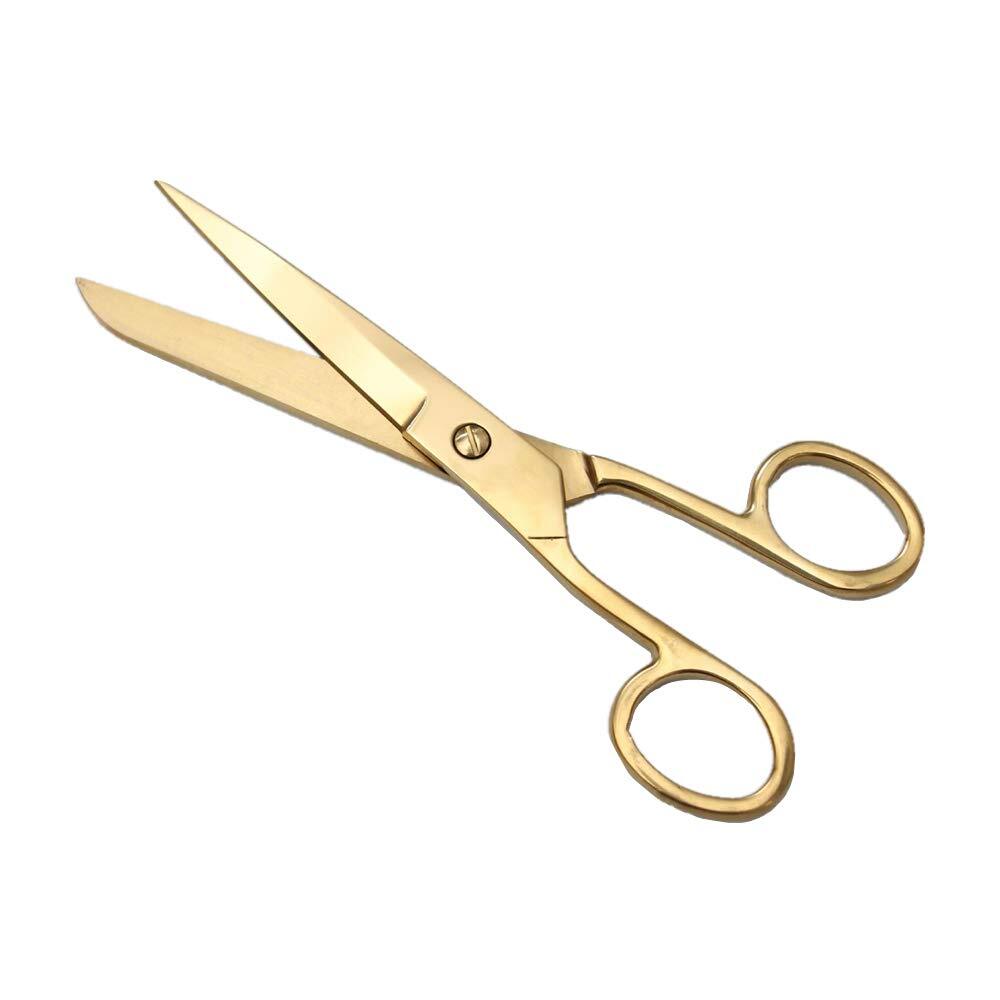 7 Inch Gold Shears Knife Edge Craft Tailor Scissors Heavy Duty Stainless Stee...