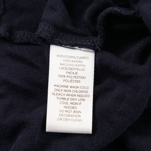 Prenda para mujer Ann Taylor Loft azul marino con mangas de encaje al hombro S - Imagen 5 de 5