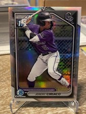 2024 Bowman Chrome - Prospects Refractor #BCP-165 Jeremy Ciriaco /499 (RC)