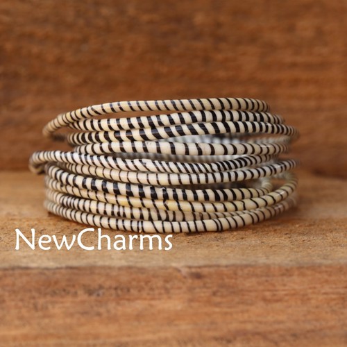 10 pulseras chanclas recicladas hechas a mano en Mali África occidental comercio justo de origen - Imagen 43 de 54