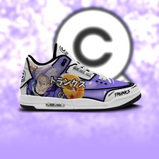 CUSTOM Anime Trunks Purple Future DBZ J3 Sneakers Basketball  Shoes