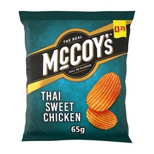 McCoys Thai Sweet Chicken Crisps 65g X 20 Full Box Free Fast Delivery