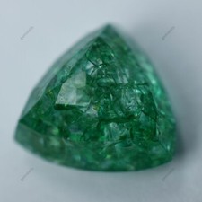 Emeraude naturelle de Colombie de 6,52 carats avec certificat.