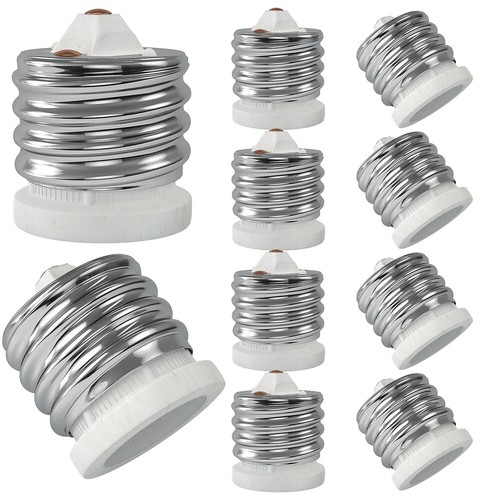 Reliable E39 to E26 Socket Reducer, 200℃ Heat-Resistant Ceramic Adapter, 10-Pack - Picture 3 of 10