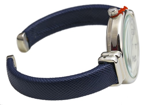 Blekon Collections Analog Quartz Saffiano 31mm Case Leather Cuff Bangle Watch - Picture 72 of 98