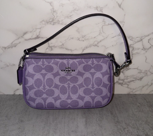 COACH Nolita 19 Shoulder Bag Purple/Pink/Heartbolt/Cherry/Strawberry NWT - Picture 12 of 28
