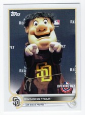 2022 Topps Opening Day # M-18 Swinging Friar Mascot San Diego Padres NM