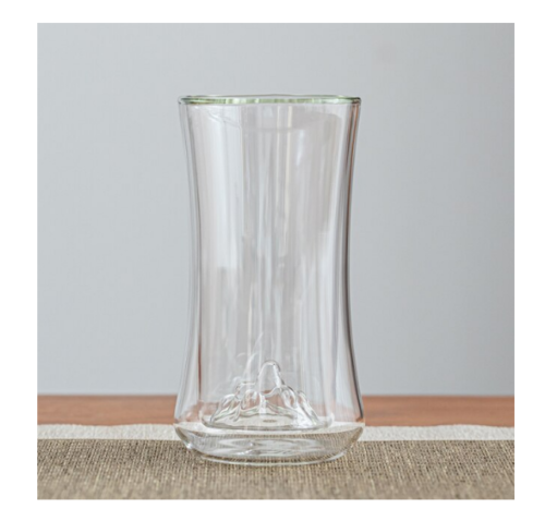 Vaso resistente al calor té café 300 ml utensilios de montaña altos vidrio de doble pared - Imagen 12 de 13