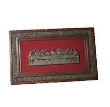 Unique - The Last Supper - Vintage Mexican Crushed Malachite Wall Art