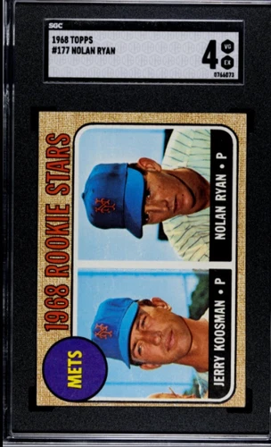 1968 Topps #177 Rookie Stars Jerry Koosman/NOLAN RYAN-RC SGC 4🔥ROOKIE-SHARP-HOF
