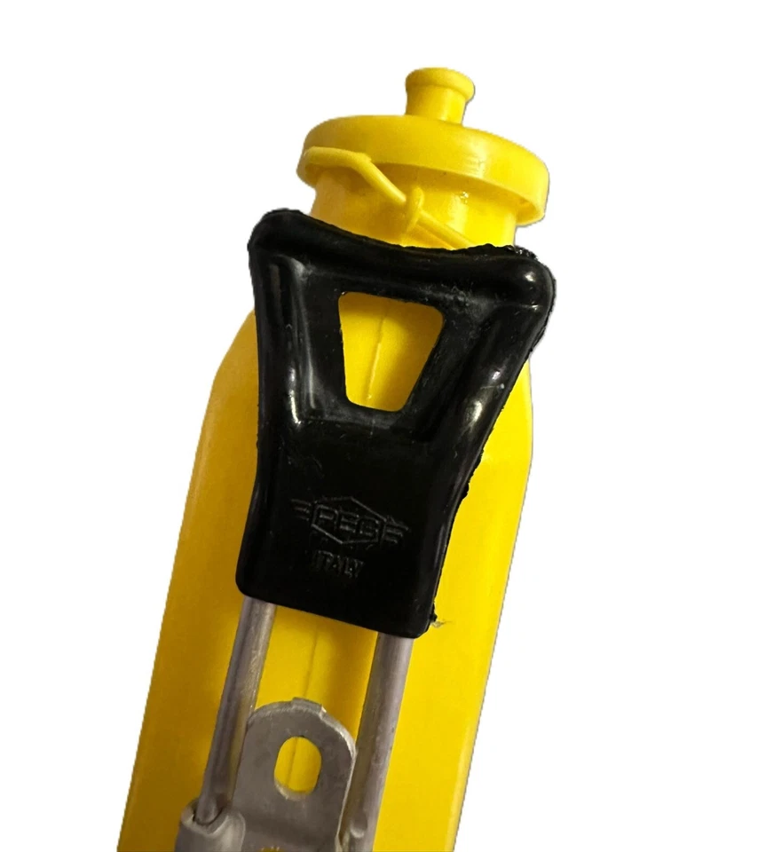 Borraccia Bici Eroica Aerodyn Vintage Giallo REG Italy NOS - Immagine 2 di 3