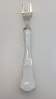 White Ceramic and Stainless Steel Replacement Pickle or Olive Fork 5.75''