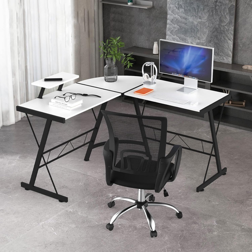 L-Shaped Desk Computer Desk Corner Desk Gaming Desk, Home Office Writing Desk Wo - Picture 12 of 12