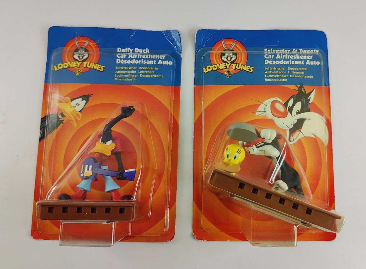 Vintage Looney Tunes x2 Daffy Duck plus Sylvester & Tweety Car Air