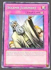 Yugioh TCG - Solemn Judgement - SDLS-EN038 - MP - 1st Ed - Lost Sanctuary - 2011