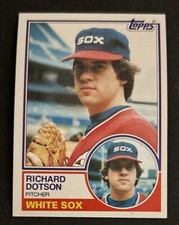 1983 Topps Richard Dotson Baseball Card #46 White Sox Pitcher VG O/C