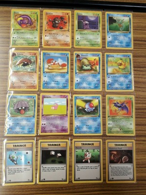Complete 1st Edition Common Mint Fossil Set Pokemon Card