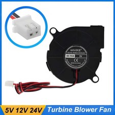 Quiet 5015 Turbine Blower Brushless Cooling Fan - DC 5V 12V 24V For 3D Printer