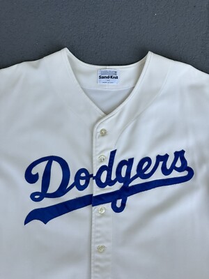 1980s Vintage Sand Knit MLB Los Angeles Dodgers Baseball Jersey | eBay