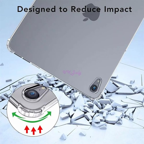 Clear Slim Soft Silicone Case Cover for iPad Mini 6 Mini 7 (A17 Pro) 2024 8.3" - Picture 5 of 16