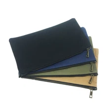 2PCS Small Canvas Tool Bag Metal Zippers Multi Purpose Waterproof Smart Storage